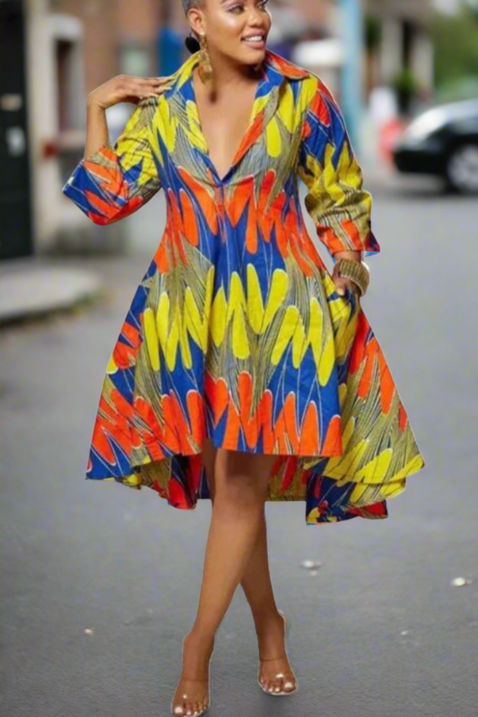 African Alona Midi Dress