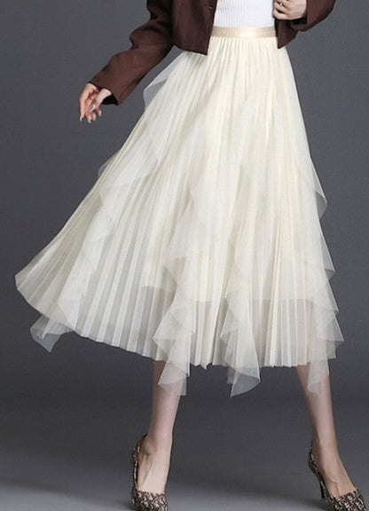 Vintage Meets Modern Pleated Skirt