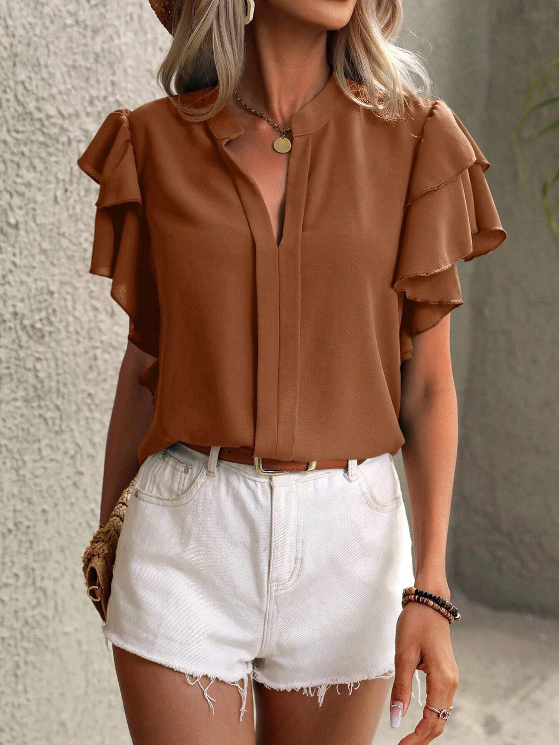 Shinglett Short Sleeve Blouse