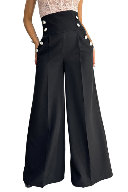 High Waist Wide Legged Trousers