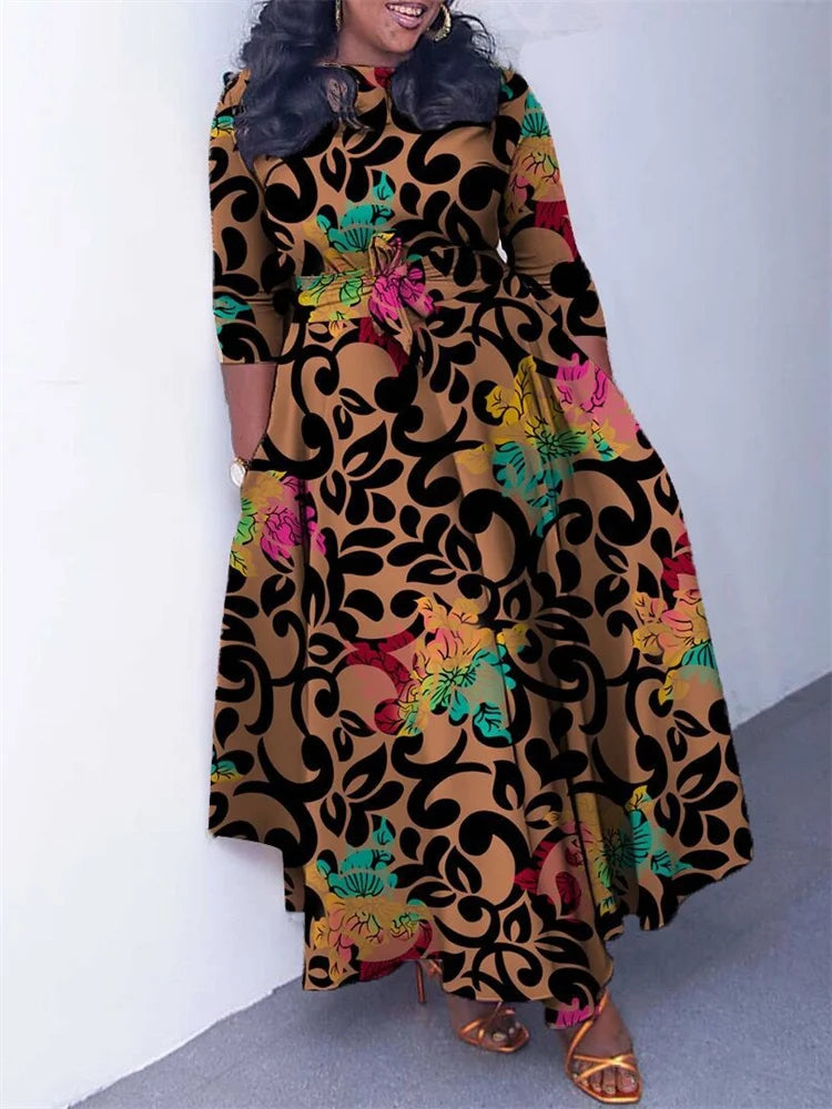 Ramsey Hi-lo Printed Dress