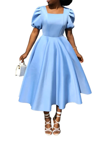 Tyler Square Collar Midi Dress